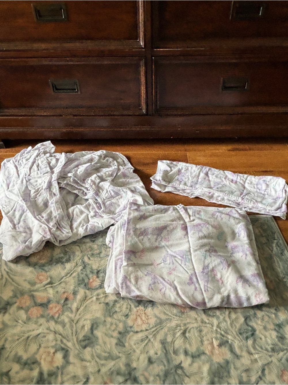 Unicorn & Floral Sheet Set - Soft Pastel Bedding